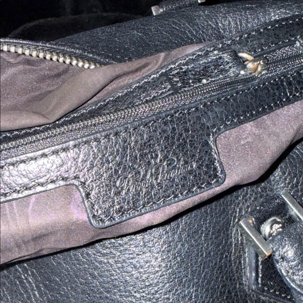 Brooks Brothers Black Pebbled Leather Satchel - Picture 12 of 12